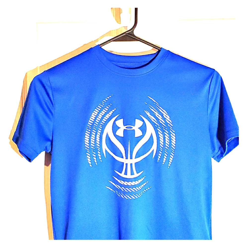 Youth Med Under Amour HeatGear Basketball Blue